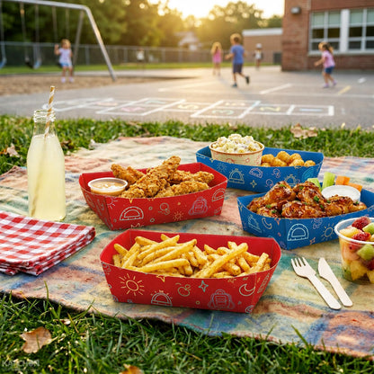 KatchOn Back to School Paper Food Trays - 50 Pack Back to School Supplies