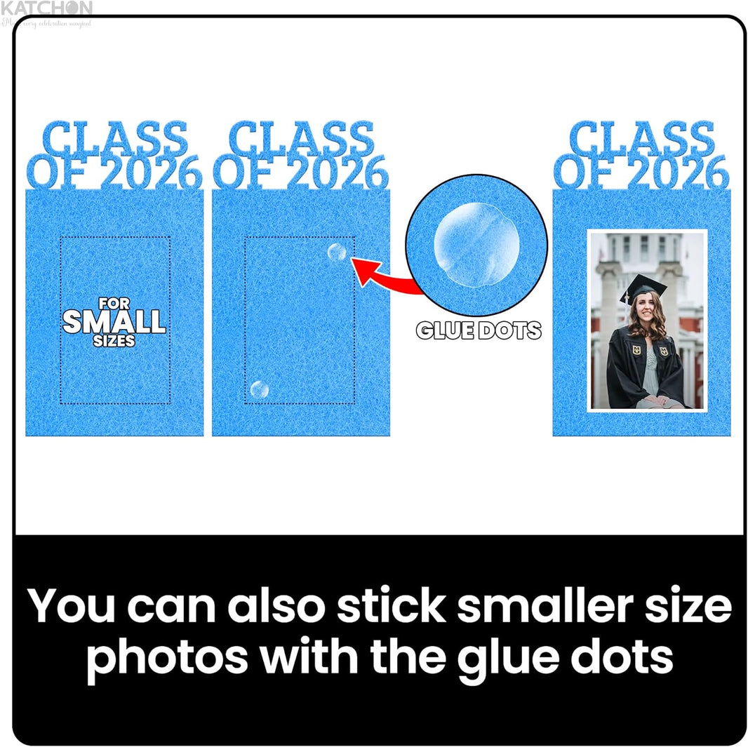 KatchOn, K-12 Graduation Photo Banner 5x7 - Large, 10 Feet | Kindergarten Grad Backdrop, Blue Decorations Class of 2026 | Grad Picture Display for Graduation Decorations 2026