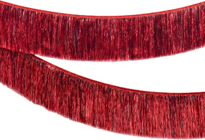 KatchOn, XtraLarge Red Fringe Banner - Pack of 2 | Ceiling Tinsel for Red Streamers Party Decorations | Streamers for Cherry Party Decorations, Bridal Shower Decor, Halloween, Christmas Decorations