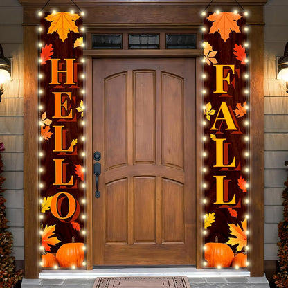 KatchOn, Fall Banner with Lights - 71x12 Inch | Fall Decorations for Home