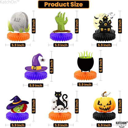 KatchOn Halloween Centerpieces for Tables, Pack of 8