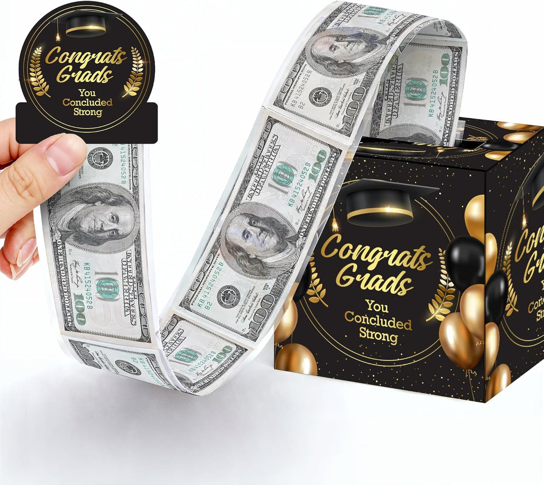 KatchOn, Graduation Cash Gift Pull Box - Congrats Grad Money Box for Cash Gift | Graduation Money Box | Graduation Gifts | Graduation Decorations 2026, Class of 2026 Gifts