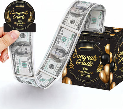 KatchOn, Graduation Cash Gift Pull Box - Congrats Grad Money Box for Cash Gift | Graduation Money Box | Graduation Gifts | Graduation Decorations 2026, Class of 2026 Gifts