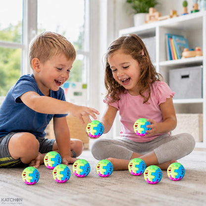 KatchOn, 3D Puzzle Ball Brain Teasers for Kids - Pack of 12 | Fidget Ball Puzzle for Kids 4-8, Prizes for Classroom, Goodie Bag Stuffers, Educational Toys for Birthday Party, Back to School Gifts