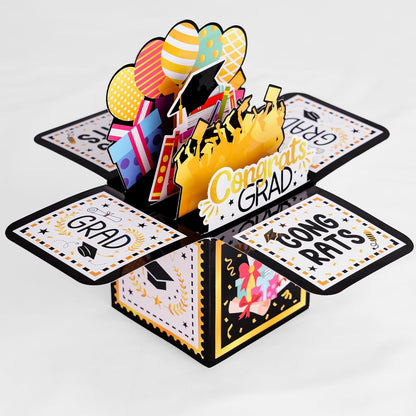 KatchOn, Pop Up Graduation Cards 2026 - Graduation Pop Up Cards 3D for Congrats Grad | Congrats Gad Decorations | Congrats Grad Card Box | Party Favors | 2026 Graduation Decorations, Graduation Gift