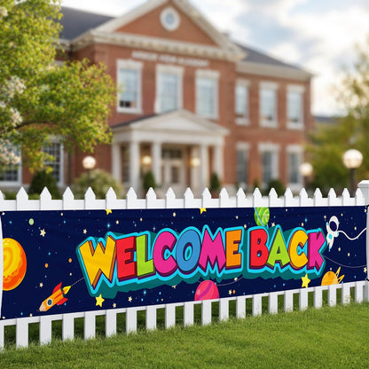 KatchOn Welcome Back Banner For School 120x20 Inch