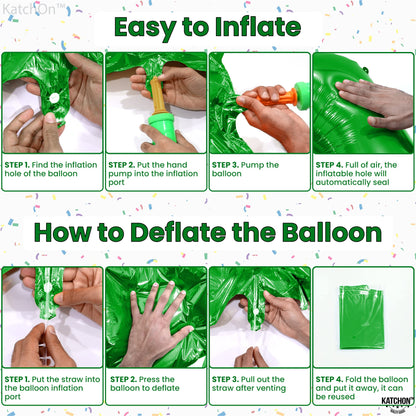 KatchOn, Giant Dark Green 10 Balloon Number - 40 Inch | 10th Birthday Decorations | Dark Green 10th Birthday Balloons for 10 Birthday Decorations Dark Green | Dark Green Number 10 Balloons