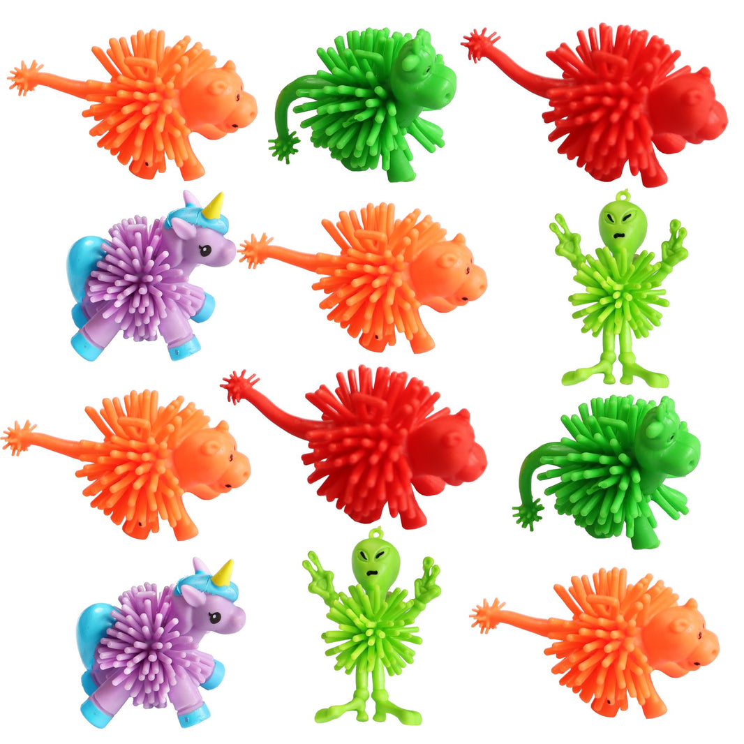 KatchOn, Stretchy Spiky Fidget Toys - Pack of 12 | Bulk Sensory Toys for Kids, Halloween Party Favors for Kids | Pinata Stuffers, Carnival Prizes | Goodie Bag Stuffers, Halloween Party Supplies