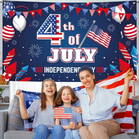 KatchOn, XtraLarge 4th of July Backdrop- 72x44 Inch | 4th of July Wall Banner for 4th of July Decorations | Independence Day Wall Decorations | Fourth of July Party Decorations, Patriotic Decorations