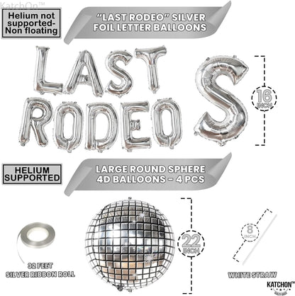 KatchOn, Last Rodeo Balloons - 22 Inch, Pack of 13 | Last Rodeo Bachelorette Decorations, Cowgirl Decorations | Disco Balloons, Last Rodeo Bachelorette Party | Cowgirl Bachelorette Party Decorations