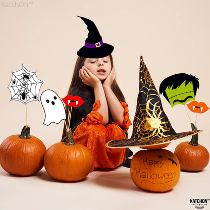 KatchOn Scary Halloween Photo Booth Props, Pack of 22