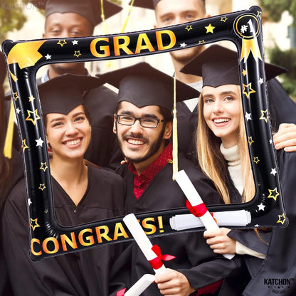 KatchOn, Inflatable Graduation Photo Booth Frame 2026 - Big, 30 Inch | Graduation Photo Booth Props 2026 | Graduation Props 2026 for Photoshoot | Graduation Decorations 2026, Grad Party Supplies