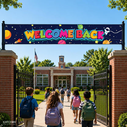 KatchOn Welcome Back Banner For School 120x20 Inch