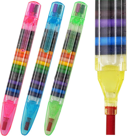 KatchOn 24 Pcs Multicolor Stackable Crayons, Back to School Supplies