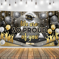 KatchOn, We are So Proud of You Banner - XtraLarge, 72x44 Inch | Disco Graduation Banner for Class of 2026 Graduation Decorations 2026 Congratulations Decorations Proud of You Decor