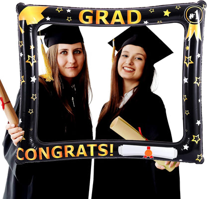 KatchOn, Inflatable Graduation Photo Booth Frame 2026 - Big, 30 Inch | Graduation Photo Booth Props 2026 | Graduation Props 2026 for Photoshoot | Graduation Decorations 2026, Grad Party Supplies