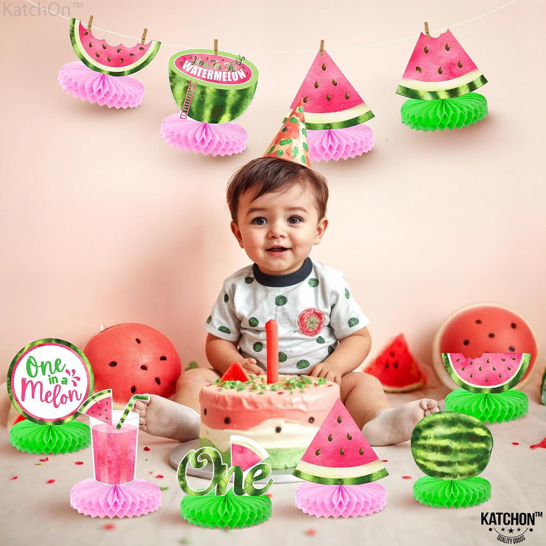 KatchOn One in A Melon Centerpieces –, Pack of 9 | One in a Melon Party Decorations