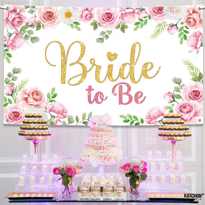 Bride To Be Rose Poster Banner