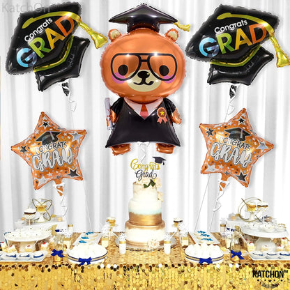 Graduation Decorations 2026 | Kindergarten Graduation Balloons - Giant 36 Inch | Preschool Graduations Balloons | Grad Cap Decorations | Preschool Balloon | 2026 Graduations Party Decoration, KatchOn