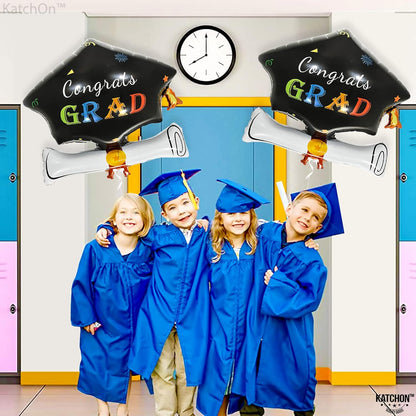 Graduation Balloons Class of 2026 - Big 24 Inch, Graduation Decorations 2026 | Graduations Cap Balloons, Graduation Hat Balloons, Graduation Party Decorations 2026 | Congrats Grad Balloons, KatchOn