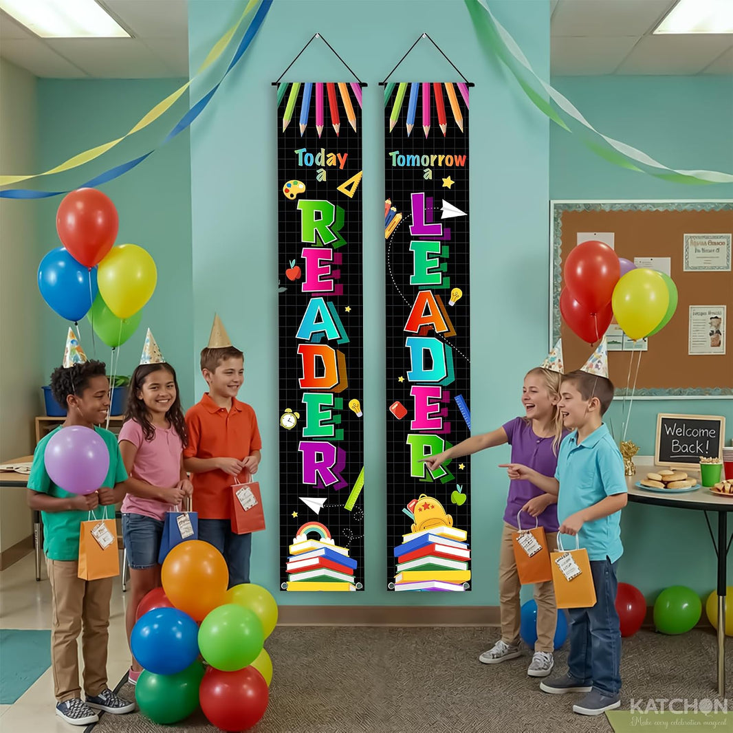 KatchOn Positive Back to School Banner - 120x20 Inch, Classroom Decor