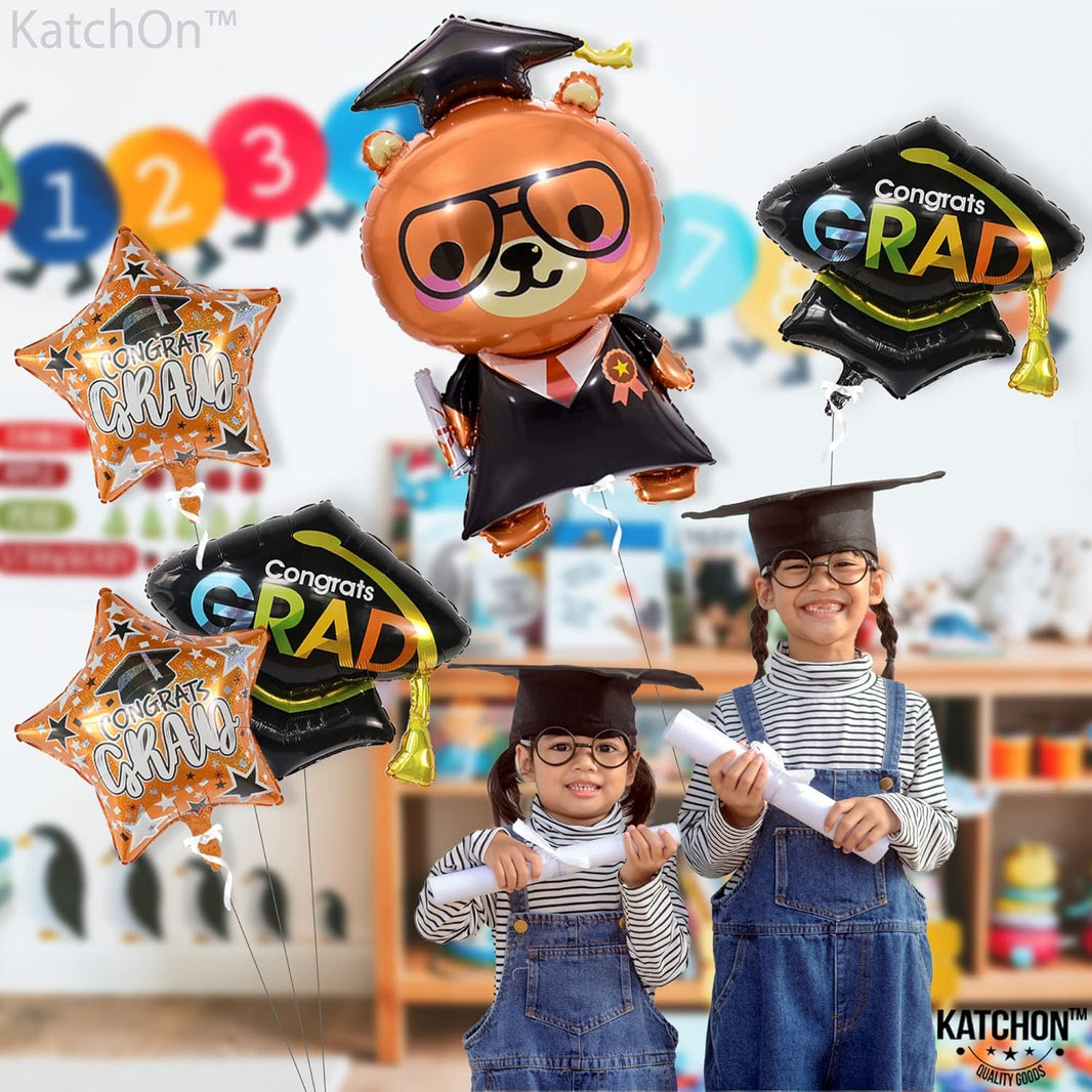 Graduation Decorations 2026 | Kindergarten Graduation Balloons - Giant 36 Inch | Preschool Graduations Balloons | Grad Cap Decorations | Preschool Balloon | 2026 Graduations Party Decoration, KatchOn
