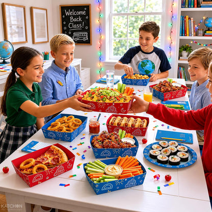 KatchOn Back to School Paper Food Trays - 50 Pack Back to School Supplies