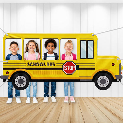 KatchOn School Bus Photo Prop Banner For Welcome Back To School Decorations