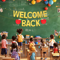 KatchOn Glitter Welcome Back Banner Pre Strung - 10 Feet, Classroom Decor