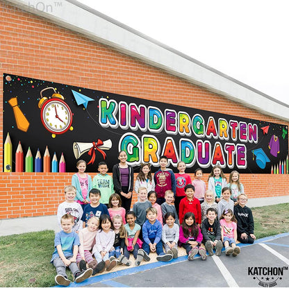 KatchOn, Kindergarten Graduation Banner 2026 - Large, 120x20 Inch | Kindergarten Graduation Yard Sign 2026 for Kindergarten Graduation Decorations 2026 | Kindergarten 2026 Graduation Party Decorations