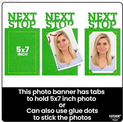 KatchOn, K-12 Graduation Photo Banner 5x7 - Photo Cards 12+6 | Grad Banner 2026 Personalized | Green Grad Picture Display, 2026 Graduation Decorations | Grad Party Decorations 2026