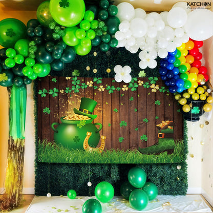 KatchOn, XtraLarge Happy St Patricks Day Banner - 72x44 Inch | St Patricks Day Backdrop for Photography | St Patricks Day Decorations Banners | Saint Patricks Day Banner for St Patricks Day Decor