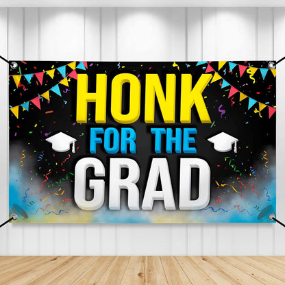 KatchOn, Honk for The Grad Banner - Xtralarge, 72x44 Inch | Honk for The Graduate, Graduation Decorations 2026 | Graduation Banner for Graduation Decorations Class of 2026 Graduation Backdrop