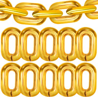 KatchOn, Big Gold Chain Balloons Garland - 16 Inch, Pack of 30 | Gold Chain Link Balloons for 90s Party Decorations | Hip Hop Party Decorations | Chain Balloons Gold for Buchona Party Decorations