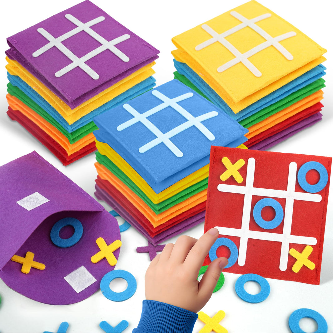 KatchOn, Tic Tac Toe Game for Kids - Pack of 24 | Halloween Party Favors for Kids 4-8, Thanksgiving Goodie Bag Stuffers, Travel Games for kids, Classroom Prizes | Strategic Board games, Birthday Gifts