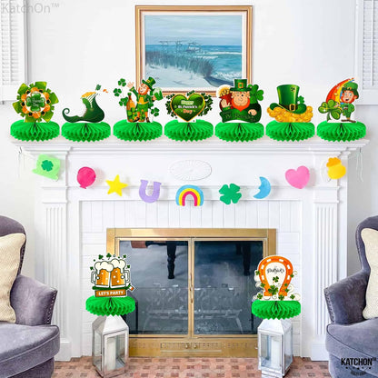 KatchOn, Huge St Patricks Day Decorations Centerpieces - Pack of 9, Leprechaun Decorations | St Patricks Day Table Decorations | St Patricks Day Table Centerpiece for Saint Patricks Day Decorations