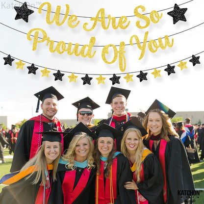 KatchOn, We are So Proud of You Banner - 10 Feet No DIY | Glitter Grad Banners, Graduations Garland, 2026 Graduation Decorations | We are Proud of You Banners, 2026 Graduation Party Decorations