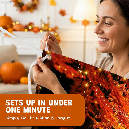 Katchon, 5.91 X 3.61 ft, Fall Maple Leaves Banner, Fall Decorations