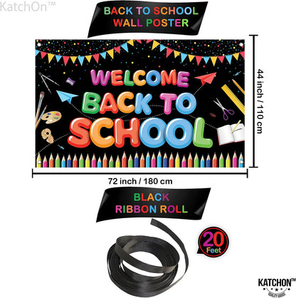 KatchOn Back To School Banner Backdrop For Back To School Decorations