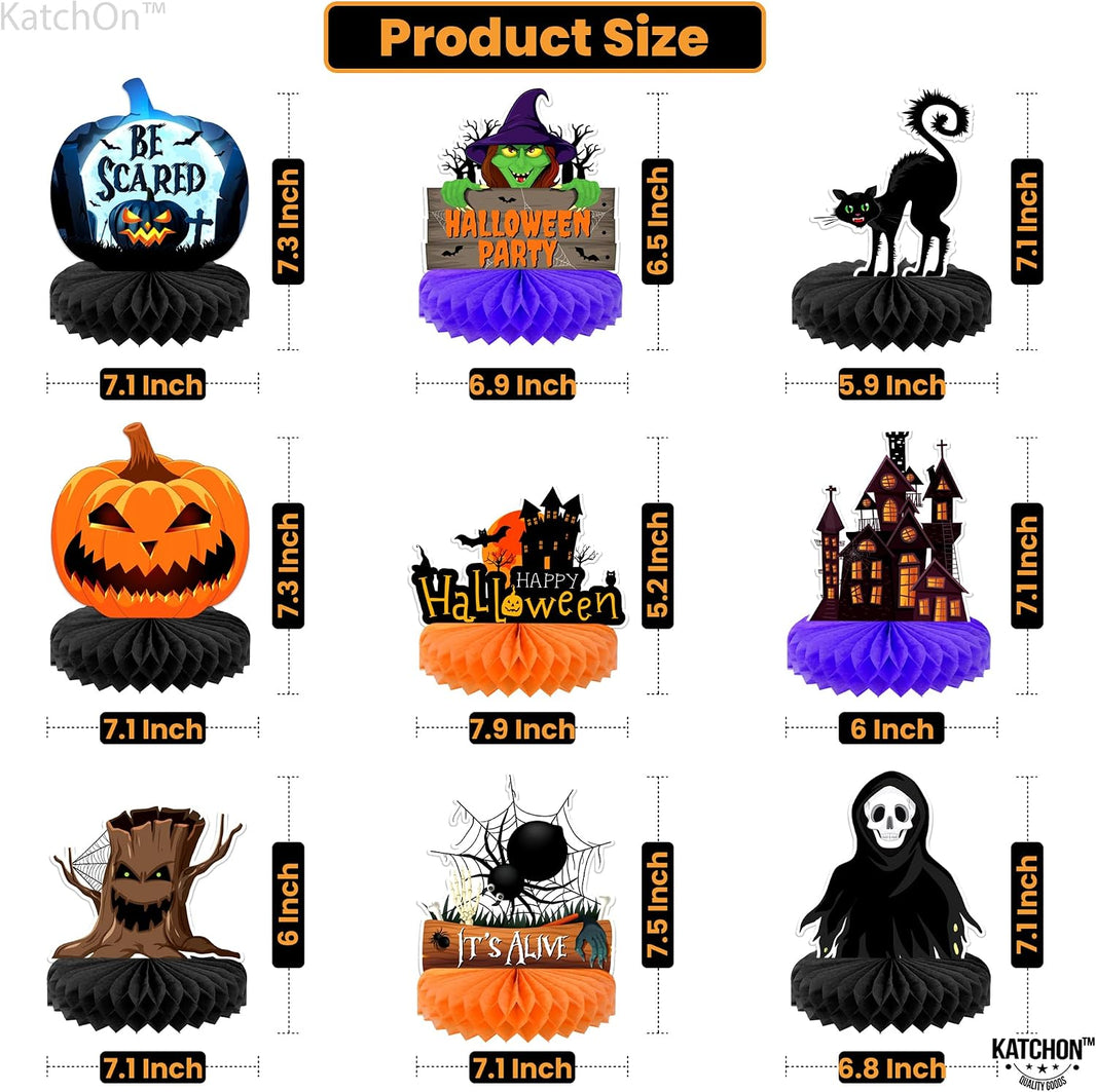 KatchOn Halloween Centerpieces for Tables, Pack of 9
