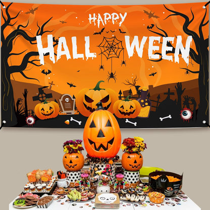 KatchOn Happy Halloween Banner 72x44 Inch