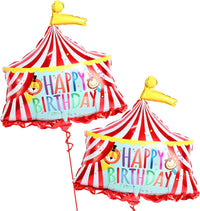 Katchon, Circus Tent Carnival Balloons - Gaint 30 Inch, Pack of 2 | Carnival Theme Party Decorations | Circus Balloons for Carnival Decorations | Birthday Party decorations | carnival Games