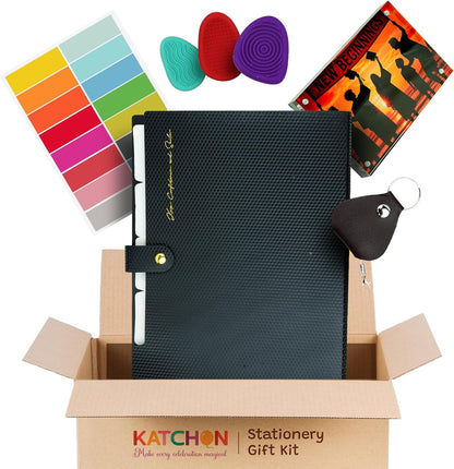 KatchOn Graduation Stationery Gift Kit Pack of 7, Graduation Gifts 2026 with Acrylic Photo Frame, Keychain, Calming Fidget Stones, Sticky Notes and Organizer Folder, Class of 2026 Gift Set