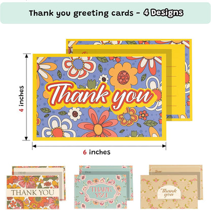 KatchOn Thank You Cards with Envelopes - Pack of 40