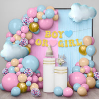 KatchOn, Gender Reveal Balloon Arch Kit - Pack of 70 | Pink and Blue Balloons,Boy or Girl Sign, Baby Balloons | Boy or Girl Gender Reveal Decorations | Baby Shower Decorations | Pink and Blue Decor