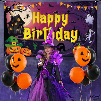 KatchOn Perfect for Halloween Birthday Party Decorations & Backdrop