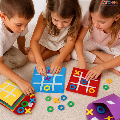 KatchOn, Tic Tac Toe Game for Kids - Pack of 24 | Halloween Party Favors for Kids 4-8, Thanksgiving Goodie Bag Stuffers, Travel Games for kids, Classroom Prizes | Strategic Board games, Birthday Gifts