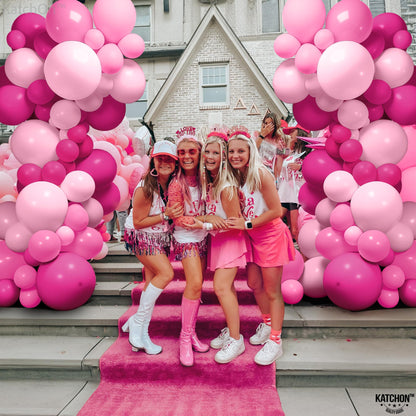 KatchOn, Pink Balloons Arch Kit - 18 Inch, Huge Pack Of 186 | Hot Pink Balloons for Birthday Party Decorations | Pink Balloon Arch Kit | Pink Party Decorations