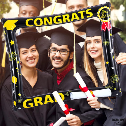 KatchOn, Inflatable Graduation Photo Booth Frame - Huge, 30 Inch | Graduation Photo Booth Props 2026, Graduation Decorations 2026 | Graduation Props for Photoshoot | 2026 Graduation Party Decorations