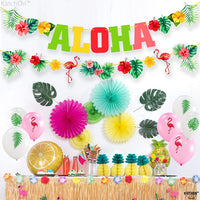 KatchOn, Aloha Banner for Hawaiian Party Decoration - 10 Feet, No DIY | Banner For Luau Party Decoration | Aloha Party Decorations | Aloha Party Banners For Beach Party, Pool Party